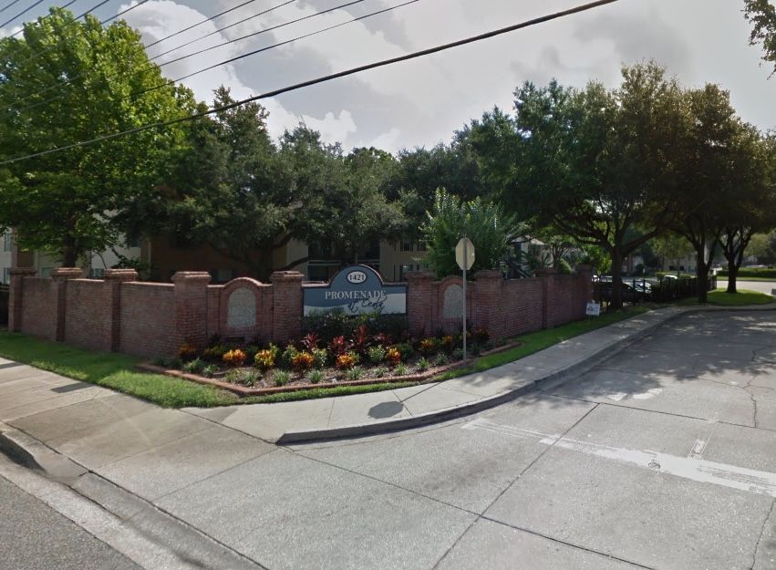 Exterior photo of the 241-unit Promenade at Ocala community in central Florida.